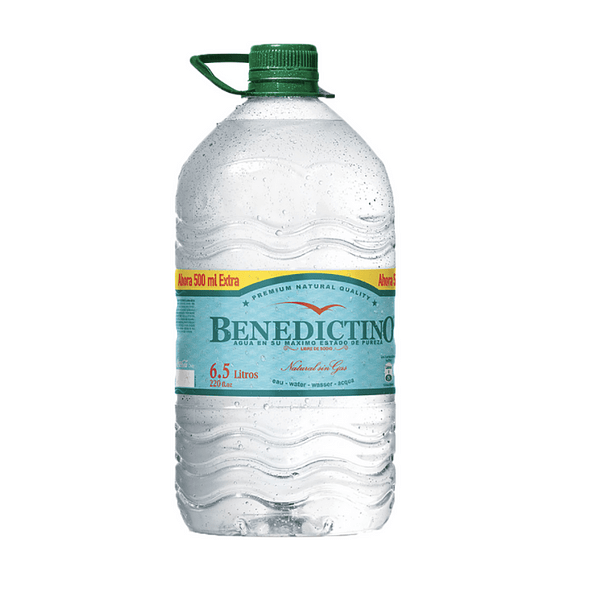AGUA BENEDICTINO SIN GAS 6.5 LT                   